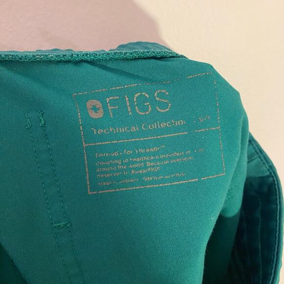 FIGS Hunter Green Zamora Jogger Scrub Pants Nurse Uniform Women's Small Petite - Picture 2 of 7